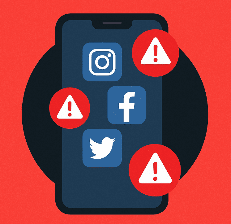 اشتباهات شبکه‌های اجتماعی